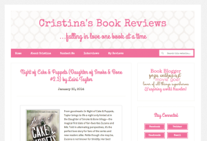 Cristinas Book Reviews Book Blog Design